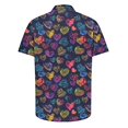 thumbnail image 5 of BiZtdJrK Men's T-Shirts, Valentine Clothes Fashion Graphic Casual Lapel Tshirt Vacation Summer Blouse Multicolor XL, 5 of 6