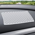 thumbnail image 3 of Kezqiaxn Car Dashboard Antis-Slip Sticky Pads, 11x7in Non-Slip Heat Resistants Rubber Mat, Auto Accessories for Home Office, Strong Adhesive Antis Slide Pad for Phones, Sunglasses, Keys Clear, 3 of 6