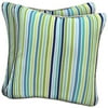 Mainstays Square Decorative Pillow, Simple Stripe Blue, 2 pack