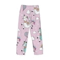 thumbnail image 5 of Xecao Llama Unicorn and Rainbow Men's Straight Lounge Pajama Pants: The Ultimate in Comfortable Sleepwear, 5 of 9