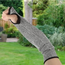STOBOK Elastic Grey Forearm Sleeve Cut Resistant Arm Guard Lightweight Durable Material