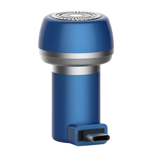 Soidarity Mini maquinilla de afeitar magnética para teléfono, Afeitadora eléctrica recargable resistente al agua para hombres, máquina de afeitar Juegos de afeitado zafiro Typ-C Soidarity CE1570-02B