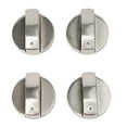 thumbnail image 1 of 4 pcs Universal Gas Stove Knobs Cooker Oven Hob Control Knobs Switch 6mm Silver, 1 of 5