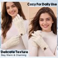 thumbnail image 5 of KOITHOT 2 Pairs Winter Gloves for Women Thick Lined Touch Screen Knit Warm Gloves for Cold Weather, 5 of 7