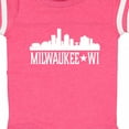 thumbnail image 4 of Inktastic Milwaukee Wisconsin Skyline Wi Cities Boys or Girls Baby Bodysuit, 4 of 5
