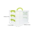 thumbnail image 2 of NIAIZEK Transparent PP Storage Box for Kitchen Use with Handles and Buckle Latches, 2 of 5