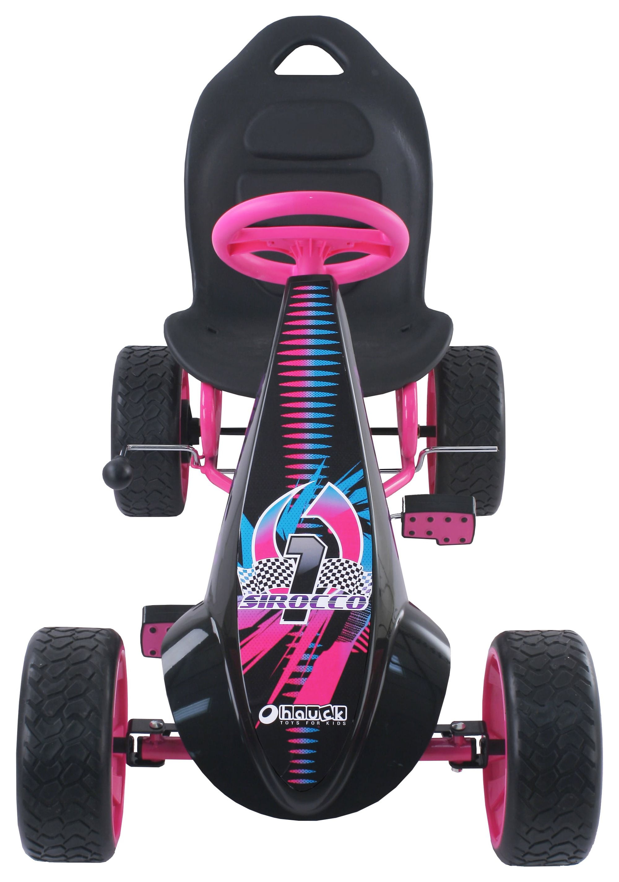 Hauck Sirocco - Racing Go Kart, Pedal Car, Low profile rubber tires, Pedal