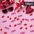 thumbnail image 4 of 100x Confeti de Corazón, Confeti de Amor Decoración del Día de San Valentín, Confeti de Mesa Decorativo Xoxo para Fiesta Festival Propuesta de , Letra Letra, 4 of 8