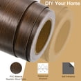 thumbnail image 3 of Cinta de Grano de Madera 2"x33 Ft Parche Autoadhesivo para Reparación de Baseboards y Pisos de Madera Walnut, 3 of 6
