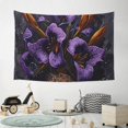 thumbnail image 6 of Easygdp Ornate Purple Floral Vase Tapestry Wall Hanging, Wall Tapestries for Bedroom Aesthetic Living Room Office Decor 60x40in, 6 of 8