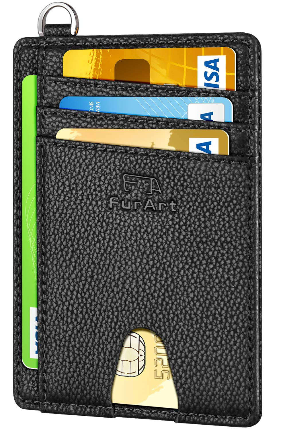 FurArt Slim Minimalist Wallet, Front Pocket Wallets, RFID Blocking ...