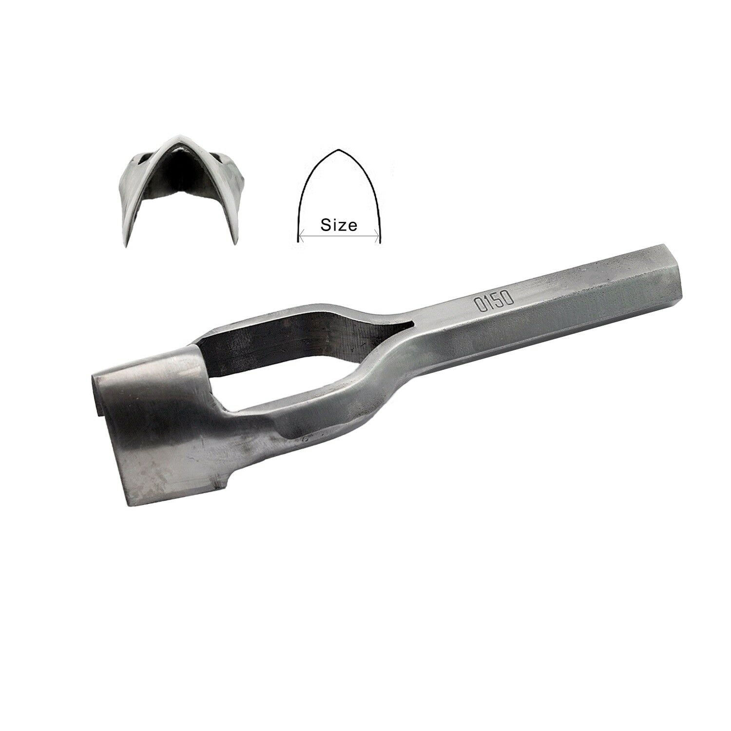 C.S. Osborne English Point Strap End Punch #0150, Size 1" Made In USA