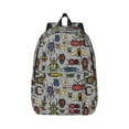 thumbnail image 2 of Sigee Bright Insects for Canvas Large Capacity Laptop Backpack for Men and Women, Travel Backpack, 2 of 8