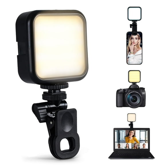 EcoNest Selfie Light With Three Light Modes Rechargeable Phone Light Clip Selfie Light For IPhone IPad Laptop，for Selfie Volg Makeup Video