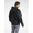 thumbnail image 2 of Reebok Mens Classics Vector Pocket Hoodie Sweatshirt, Black, X-Small, 2 of 5