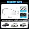 thumbnail image 2 of Yazoeia Car Window Sun Shade, 2PCS Auto Front and Rear Windshield Curtains with Magnetic, UV Rays Protection&Sun Heat Block Car Window Covers, Universal Privacy Sunshades for Cars CJC912-114792, 2 of 6