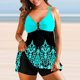 thumbnail image 2 of Conjunto de Traje de Baño Dividido de Mujeres, Tres Piezas Impreso Bikini Sexy para la Playa Y la Piscina, Traje de Baño sin Espalda con Almohadilla de Pecho, Nylon de Dos Piezas, 2 of 4