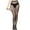 Black-J, variant on Women's Patterned Fishnet Tights High Waist Pantyhose Floral Sheer Stockings Black-L