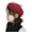 Wine-04, variant on Ugoldhm Toddler Girls Cute French Beret Hats - Solid Warm Artist Painter Hat for Fancy Dress (2-4 Years)