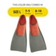 thumbnail image 2 of Aletas de natación FINIS Long Floating 7-9 rojas/grises para todas las edades, 2 of 7