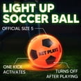 thumbnail image 7 of Light Up Soccer Ball Soccer Goal Gift Set - Glow In The Dark Soccer Gift for Boys Girls Kids Teens & Youths, 7 of 7