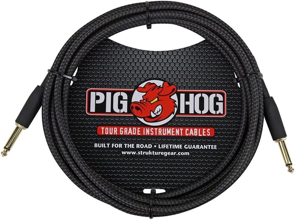 Orange Amp MD20 Micro Dark 20-Watt Mini Guitar Amplifier Head Bundle with Pig Hog Woven Instrument Cable 10ft, Power Supply, and Liquid Audio Polishing Cloth - Micro Guitar Amplifier