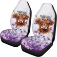 thumbnail image 5 of Pzuqiu Cow Flowers Car Seat Covers Breathable, for SUV Seats Auto Seats Auto Interior Suitable for Truck Most Sedans, 5 of 10