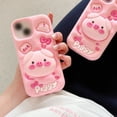 thumbnail image 4 of Support pour Cochon Adapté pour Téléphone 16 Dessin Animé Silicone Doux Collision de Téléphone Cochon de Décoration Populaire pour Tendances à la Mode!, 4 of 6