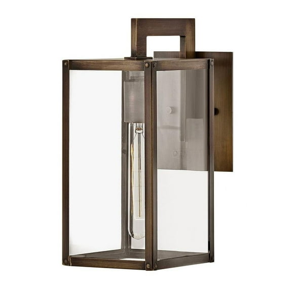 1 Light Small Outdoor Wall Lantern in Transitional Style 6 inches Wide By 13.25 inches High-Burnished Bronze Finish-Incandescent Lamping Type Bailey