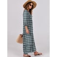 thumbnail image 5 of ANRABESS Womens Boho Maxi Dresses 2026 Summer V Neck Puff Sleeve Floral Flowy Swing Fall Casual Long Dress Dark Green X-Large, 5 of 10