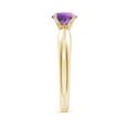 thumbnail image 3 of ANGARA Natural 0.8 Ct. Amethyst Solitaire Ring in 14K Yellow Gold for Women (Ring Size: 8), 3 of 8