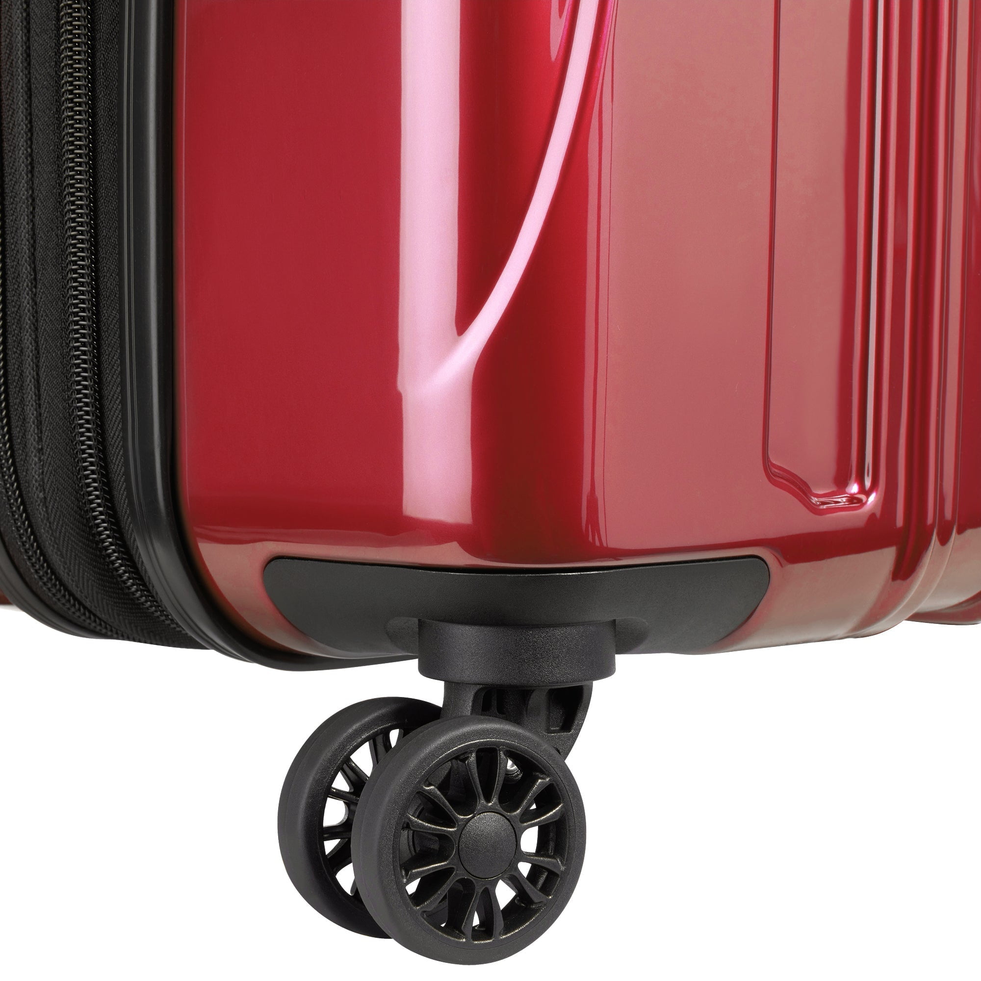 Free Shipping DELSEY PARIS Heilum Aero 25 Hardside Expandable Spinner Checked Luggage Red Walmart