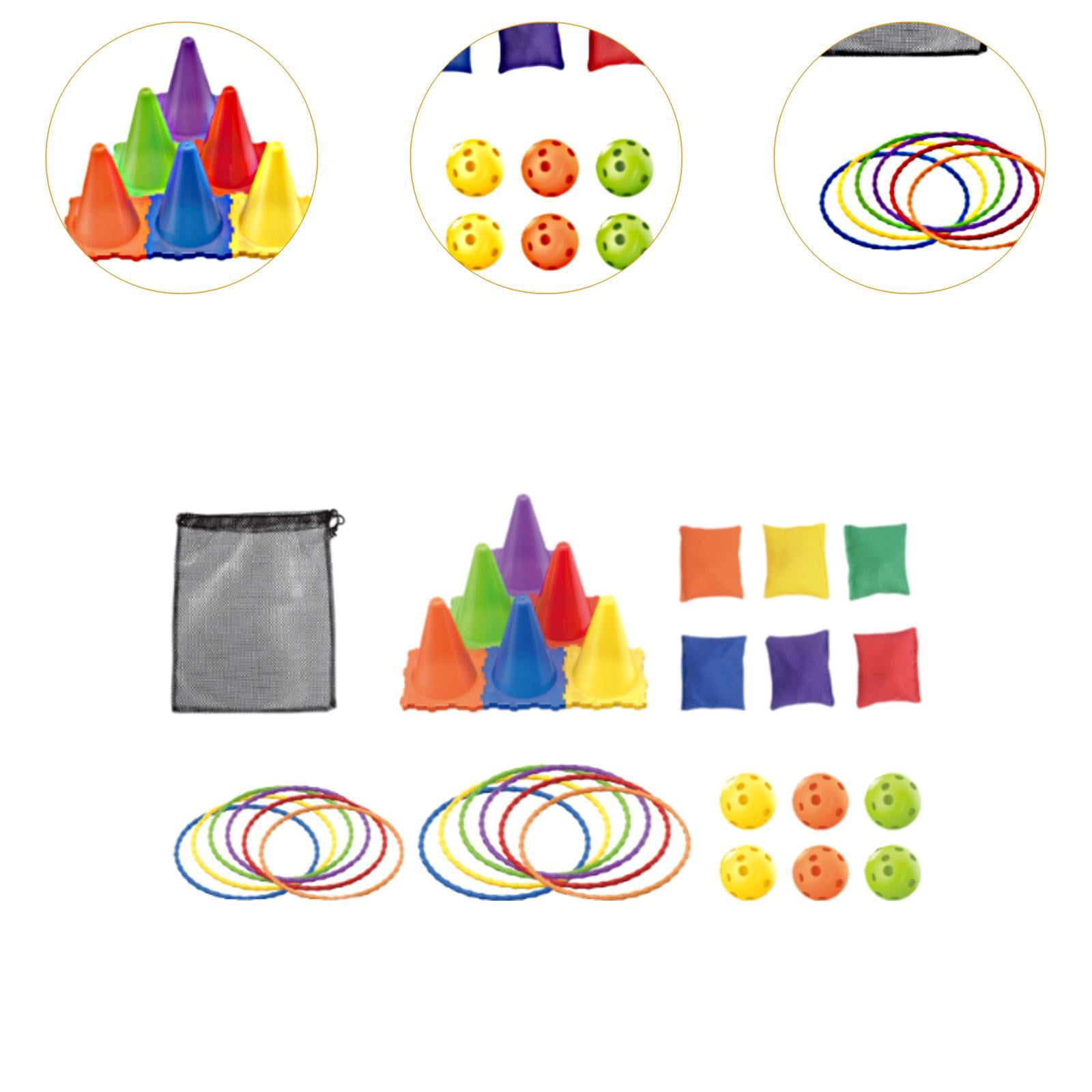 koolsoo Toss Game Cones Toss Rings for Party Supply Indoor Outdoor Activity