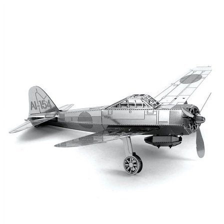 Model Kit Mitsubishi Fighter Aircraft "Imperial Japanese Navy Air Service" (Moderate Difficulty) Steel Model by Metal Earth