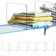 thumbnail image 5 of Home Paquete de 4 Divisores de Estantes Acrílicos para Organización de Armarios: Estante de Armarios y Separador de Armarios para Almacenamiento, 5 of 5
