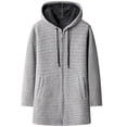 thumbnail image 2 of Cárdigan de punto coreano para hombre de otoño e invierno más suéter acolchado de terciopelo suéter de abrigo largo de moda, 2 of 5