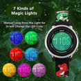 thumbnail image 3 of Kids Watches Digital Girl Watches Ages 5-12 Sport Waterproof 3d Cute Cartoon Digital 7 Colors Lights Wrist Watch For Boys Girls Gifts Black, 3 of 5
