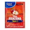 thumbnail image 1 of Polvo para preparar bebida Great Value sabor manzana 15 g, 1 of 3