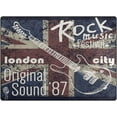 thumbnail image 3 of FREEAM Vintage Union Jack Guitar Music Stylish Area Rug Mat for Living Dining Dorm Room Bedroom Home Decorative 80"x58", 3 of 6