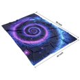 thumbnail image 4 of Blue Purple Tie Dye Mandala Pattern Blanket,Comfortable Soft Flannel Throw Blanket,All Season,Warm Lightweight Blankets for Sofa Bed Couch Living Room Chair,40"x50", 4 of 4