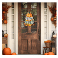 thumbnail image 5 of Halloween Pumpkin Welcome Hanging Sign, Fall Wooden Decor with Maple Leaf & Sunflower, Farmhouse Ornament for Porch & Wall, 5 of 5