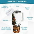 thumbnail image 2 of Yayeee 30oz Double-Wall Insulated Stainless Steel Tumbler with Handle Bottle, Halloween Trees, 2 of 8