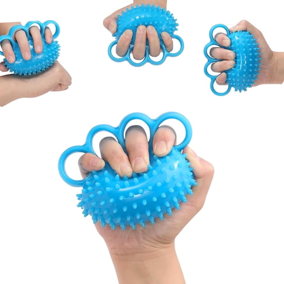 Pelota fortalecedora de agarre para mano NuFit, terapia para dedos y masaje