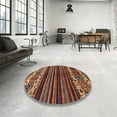thumbnail image 4 of Ahgly Company Machine Washable Indoor Rectangle Abstract Saffron Red Area Rugs, 2' x 3', 4 of 7