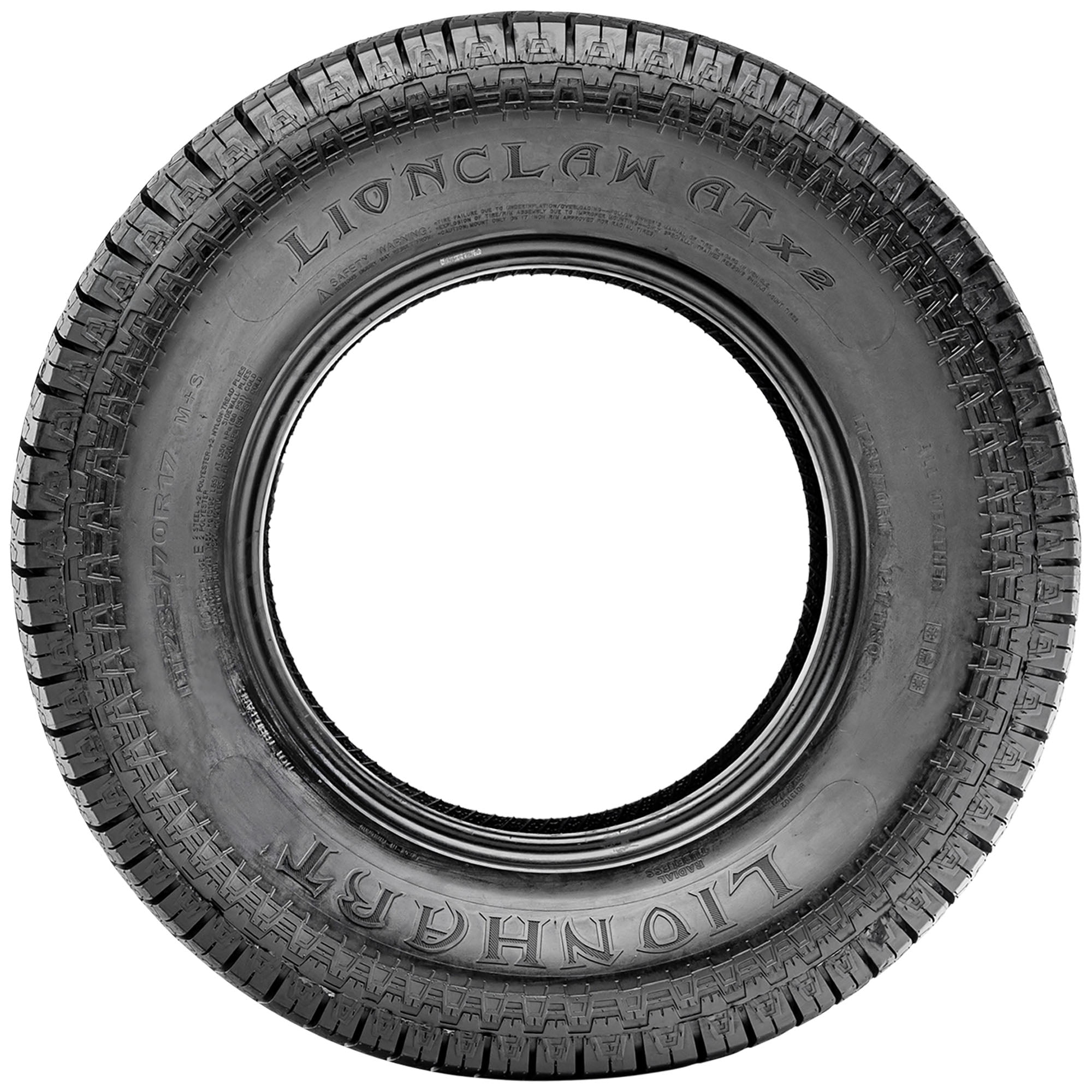 Lionhart LIONCLAW ATX2 LT275/65R20 All Terrain Tire – LT275/65R20 126/123S E/10PR Fits: 2020-23 GMC Sierra 2500 HD AT4, 2011-22 Ford F-250 Super Duty simolary.com 11 Lionhart LIONCLAW ATX2 LT275/65R20 All Terrain Tire – LT275/65R20 126/123S E/10PR Fits: 2020-23 GMC Sierra 2500 HD AT4, 2011-22 Ford F-250 Super Duty Simolary simolary.com 11