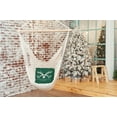 thumbnail image 3 of 20" x 20" Simply Daisy Cool Christmas Deer Polyester Indoor/Outdoor Pillow, Forest Green Qty 1, 3 of 3