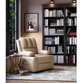 thumbnail image 3 of Garvee 22 inch Width Power Rocker Recline, 360° Rocker Swivel Recliner, Heat and Massage, Beige, 3 of 8