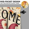 thumbnail image 5 of Autumn Decor Kitchen Curtains Set of 3 with Valance Fall Leaves Pumpkin Design Farmhouse Window Panels, 5 of 6