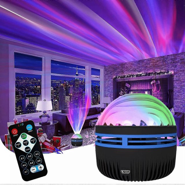 Northern LED Galaxy Starry Nightlight Projector Star Sky Ocean Wave Lamp +Remote