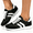 Black, variant on Women's Green Striped Platform Sneakers, Lightweight Soft Sole Casual Walking Shoes, Lace Up Low Top Retro Trainer Sneakers for Daily Wear